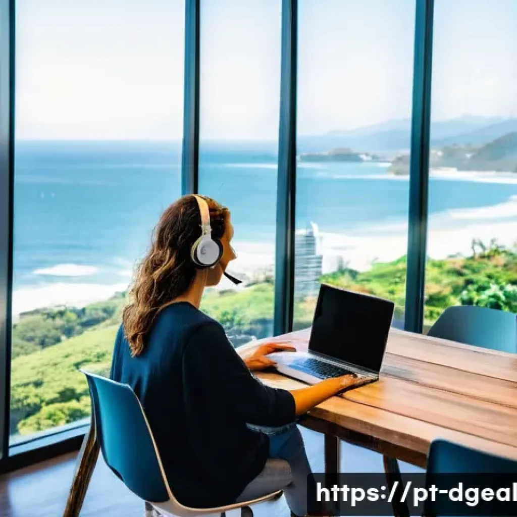 디지털 노마드를 위한 최고의 블로그 추천 - **Image Prompt: Productive Digital Nomad Hub in Florianópolis**
"A bustling, modern co-working ...